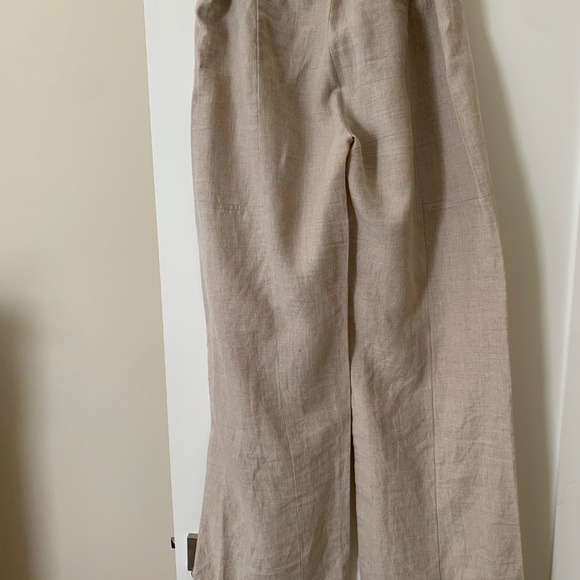Eileen Fisher Organic Linen Wide Leg Pants - Picture 3 of 5